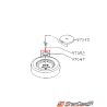 Support roue de secours GT 93-00 WRX/STI 01-07