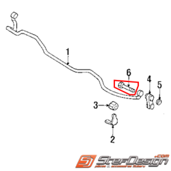 Vis de fixation renfort berceau avant GT 93-96