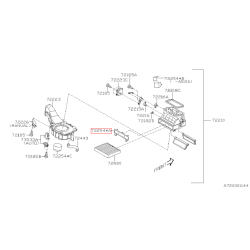 Couvercle boitier filtre d'habitacle WRX/STI 01-07