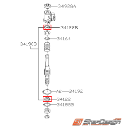 Kit de réparation joints de boitier crémaillère direction SUBARU WRX/STI 08-19