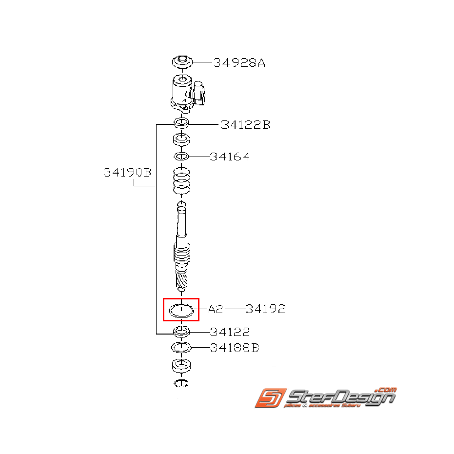 Joint torique crémaillère direction WRX/STI 08-14