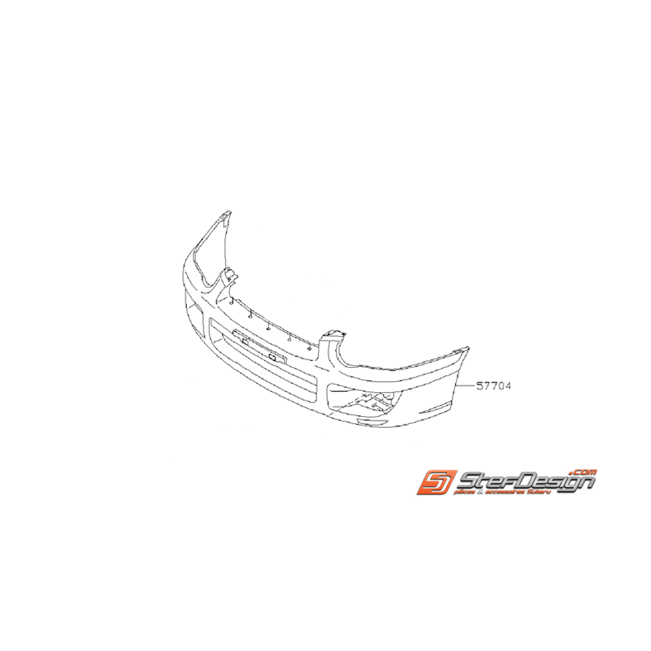 Pare choc avant WRX 03-05 Break
