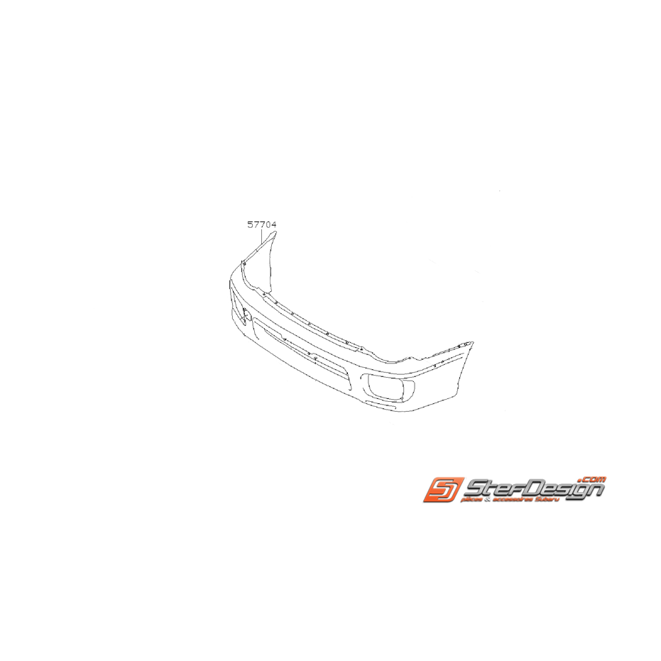 Pare choc avant WRX 01-02 Break