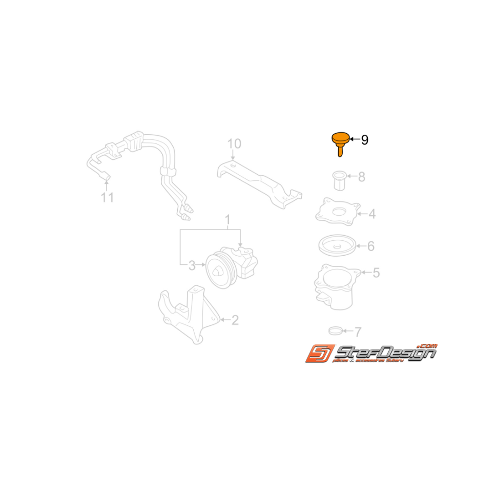 Bouchon réservoir direction assistée GT 93-00 Bouchon réservoir direction assistée GT 93-00