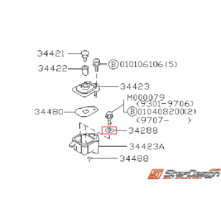 Joint réservoir direction assistée GT 97-00