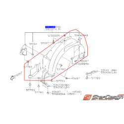 Pare boue avant 06-07 2.0L R