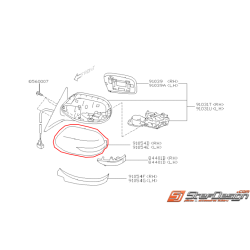 Couvercle de rétroviseur STI 08-14