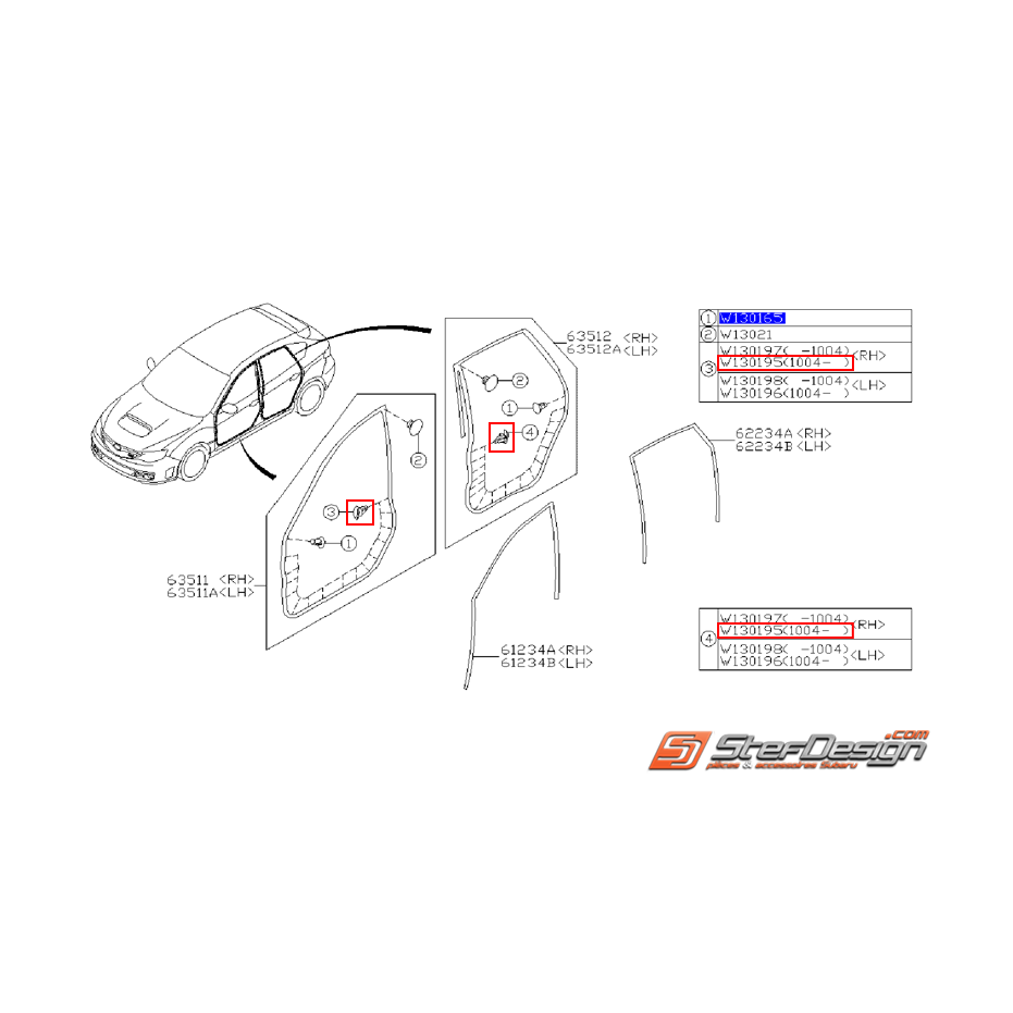 Clips joint étanchéité STI 10-14
