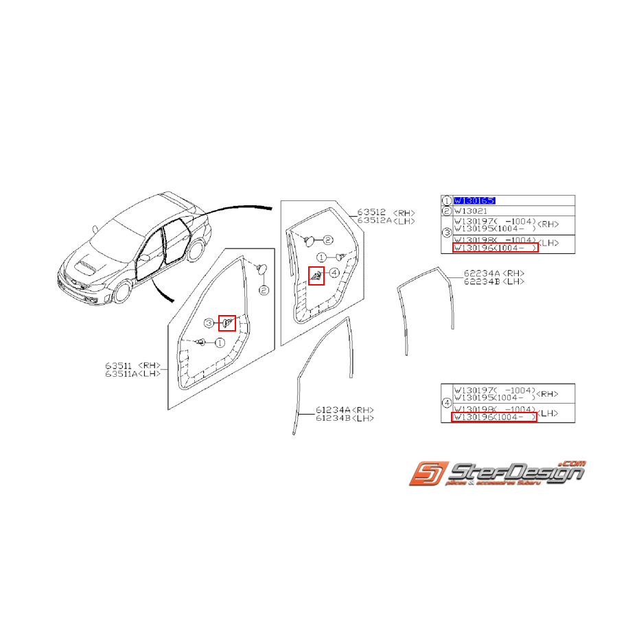 Clips fixation joint étanchéité STI 08-14