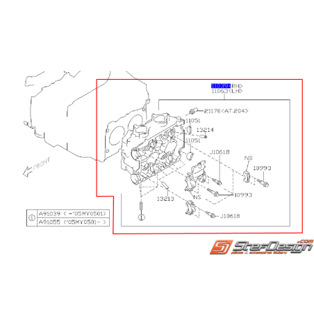 Culasse subaru IMPREZA WRX 01-05