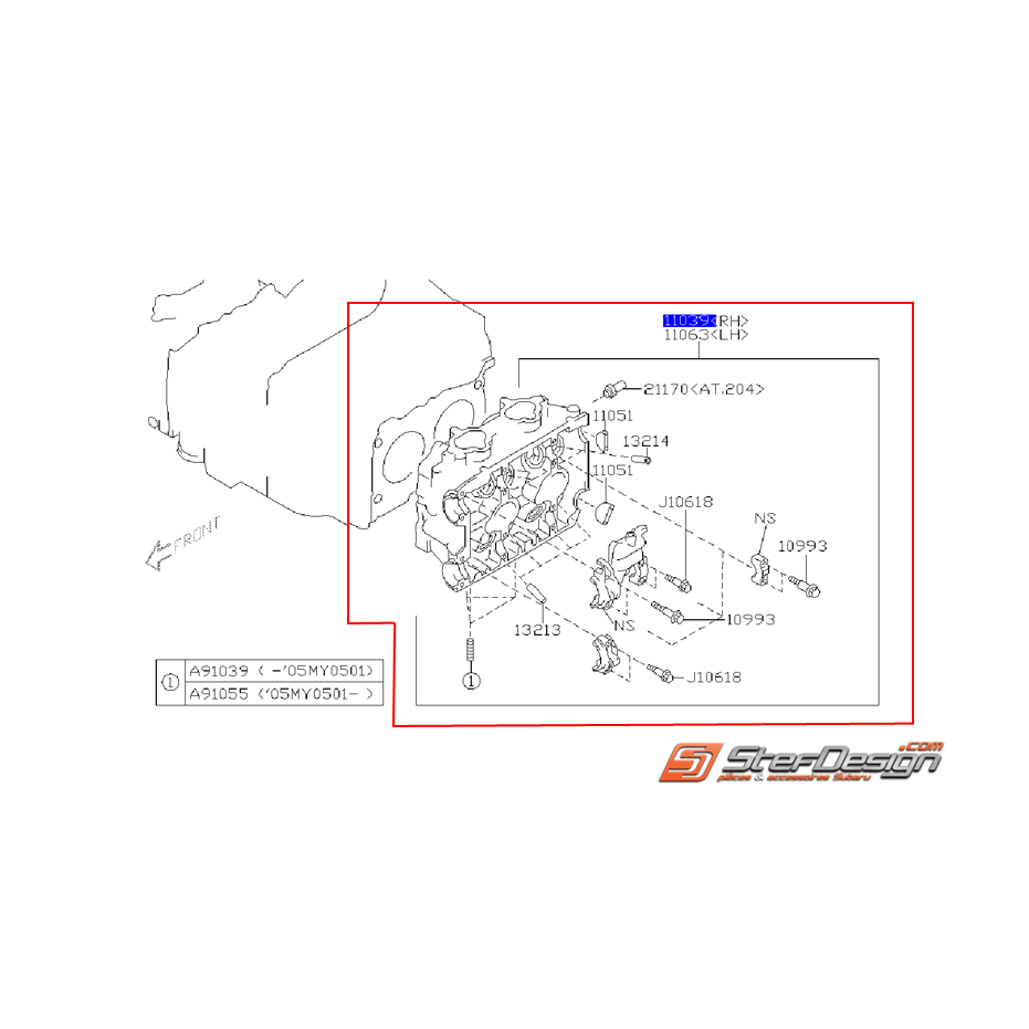 Culasse subaru IMPREZA WRX 01-05 Culasse subaru IMPREZA WRX 01-05