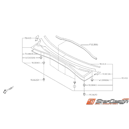 Baie de pare brise WRX/STI 06-07