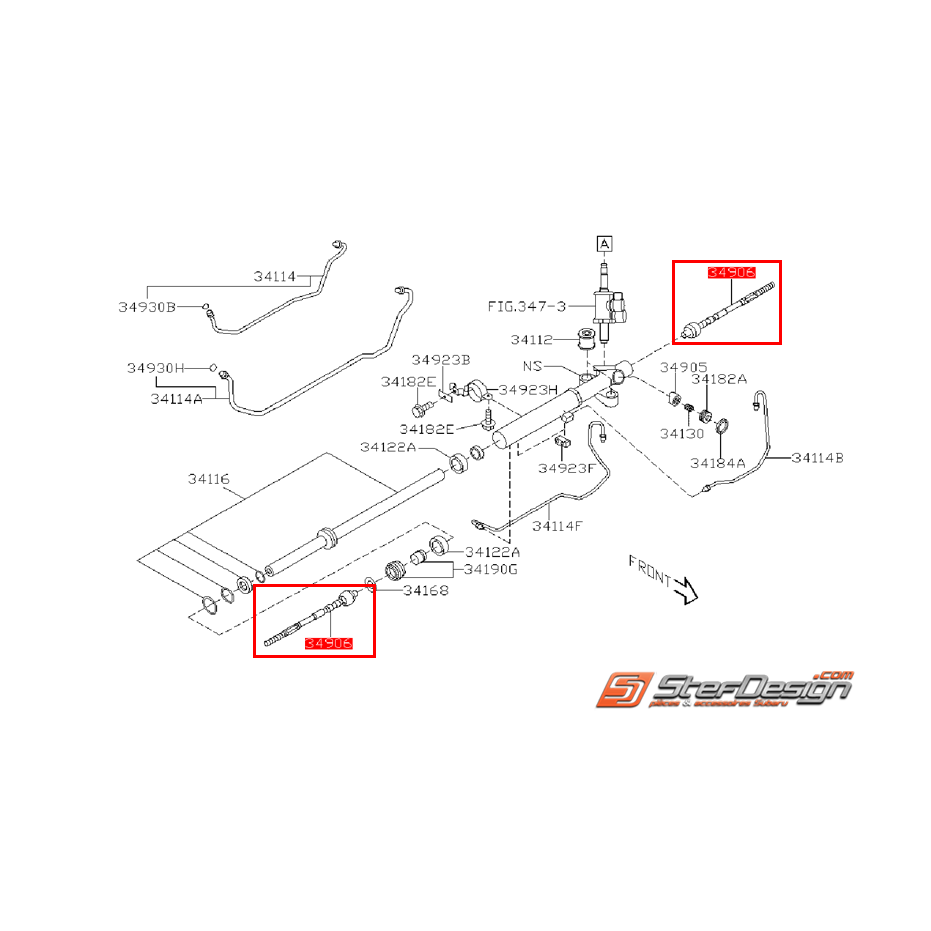 Biellette de direction origine subaru STI 08-14