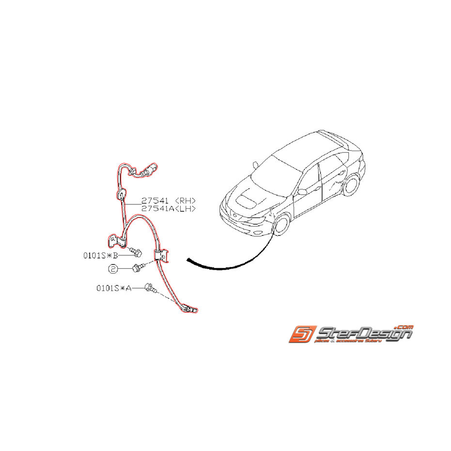 Capteur ABS avant origine subaru WRX/STI 08-14 