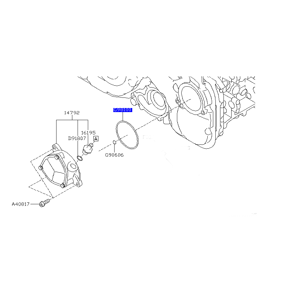 Ensemble pompe à vide Legacy Outback 2.0 Diesel