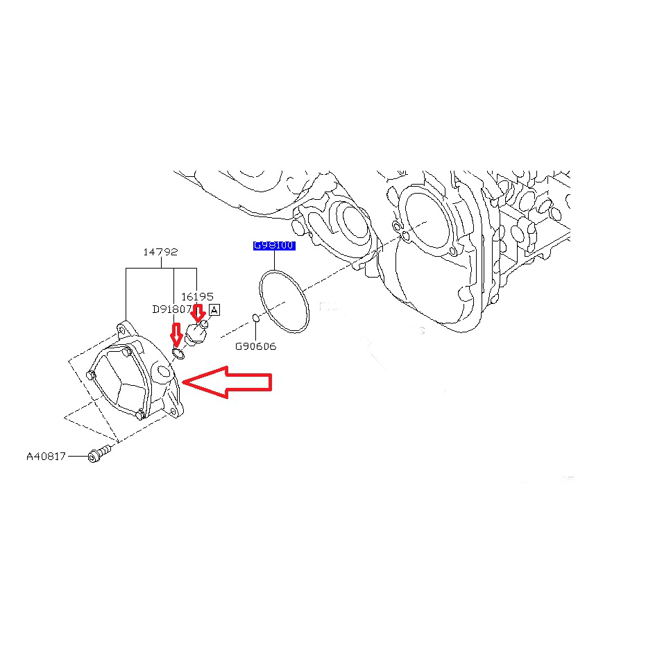 Pompe à vide legacy outback 2.0 Diesel 
