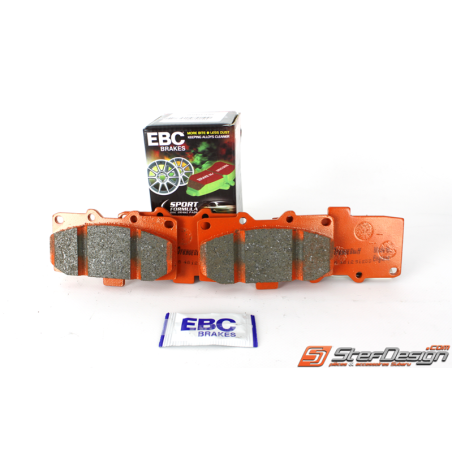 Kit plaquettes avant EBC SUBARU GT 99-00 et WRX 01-07