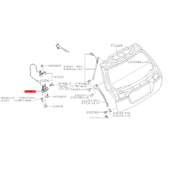 Fermeture de hayon subaru legacy outback 2008