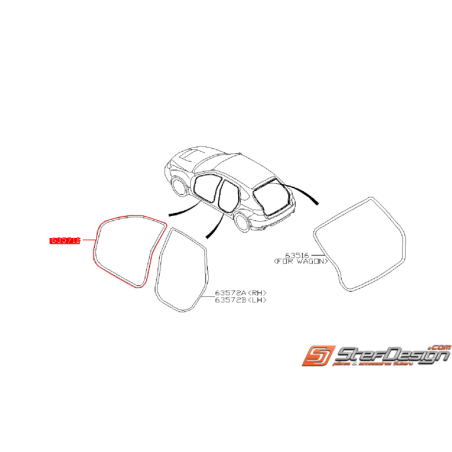 Joint de porte interne de porte avant WRX/STI 08-14