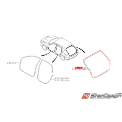 Joint d'étanchéité d'hayon subaru WRX/STI 08-10