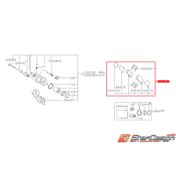 Kit plaquettes de frein/entretoises arrière origine SUBARU GT 99-00