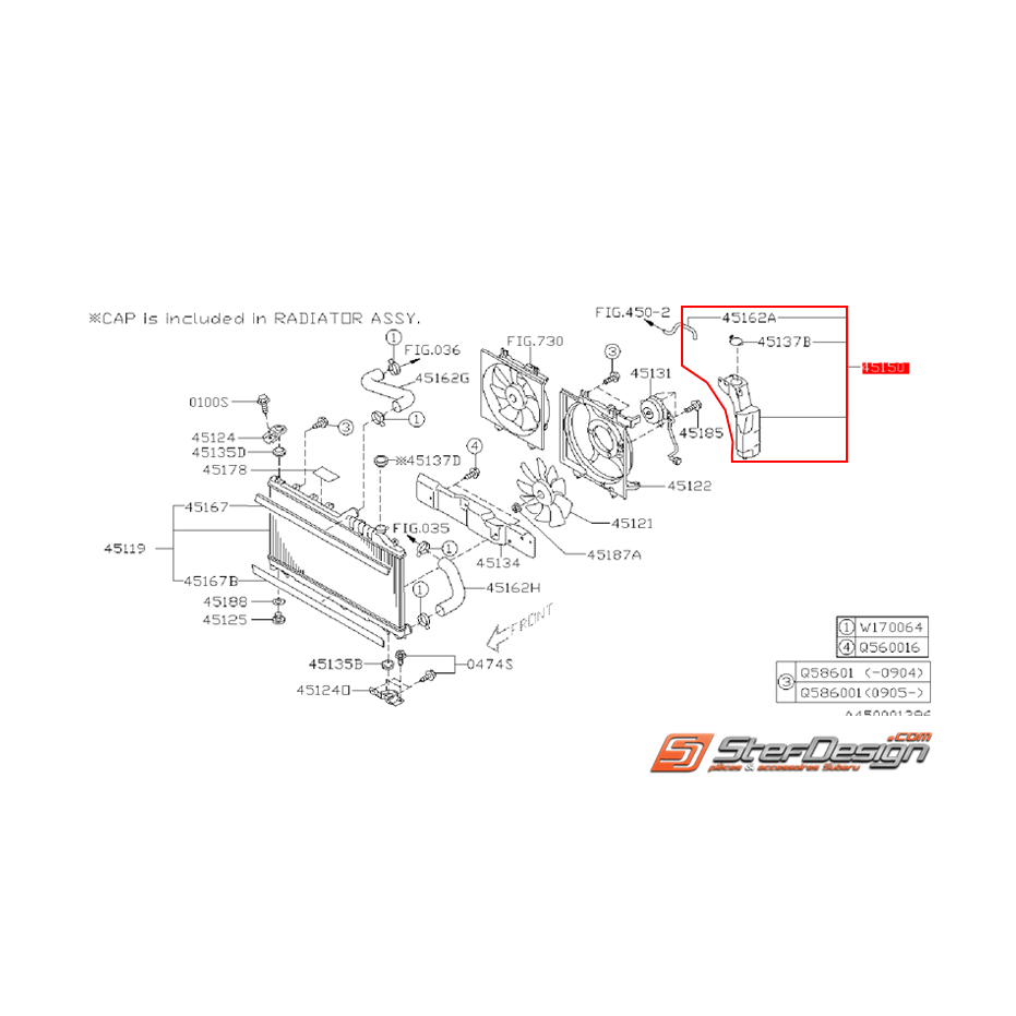 Vase d'expansion SUBARU WRX/STI 08-14