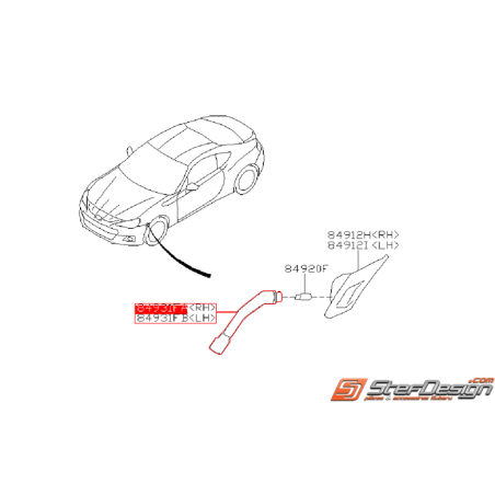 Douille complète pour clignotant subaru BRZ