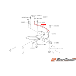 Durite rigide inférieur vase d'expansion SUBARU WRX 01-06