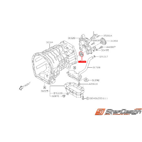 Rotor pompe à huile de boite 6 vitesse STI 01-07