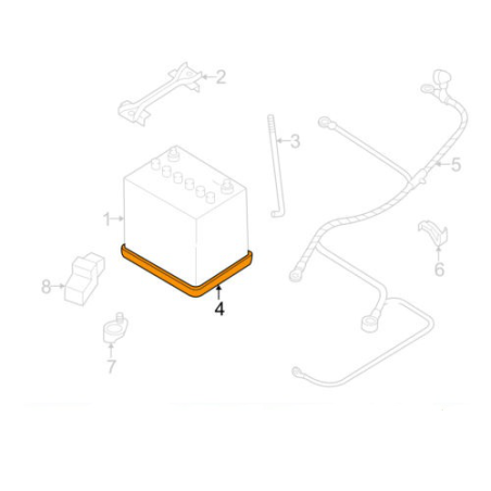 Bac de batterie subaru GT 93-00