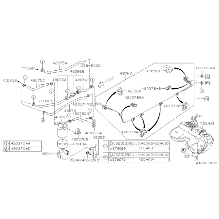 Soupape amortisseur de carburant WRX/STI 01-05