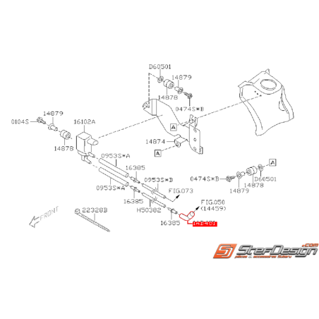 Flexible dépression EGR origine WRX/STI 01-07