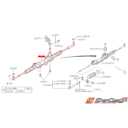 Crémaillère de direction complète WRX 01-02