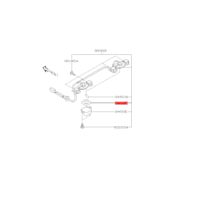 Joint cabochon d'éclairage de plaque arrière WRX/STI 01-07