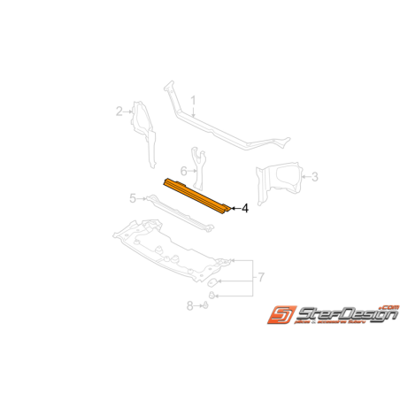 Traverse inférieur avant WRX/STI 01-02