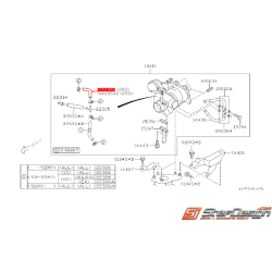 Durite d'air coudé t de turbo GT 99-00 WRX 01-05