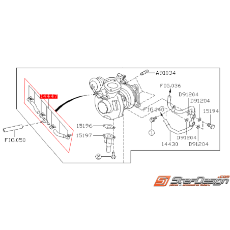 Kit durite turbo/solénoïde WRX 2008