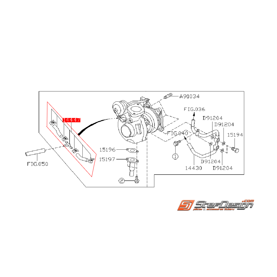Kit durite turbo/solénoïde WRX 2008