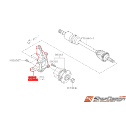 Porte moyeux avant STI 01/04/2004 au 20/06/2005