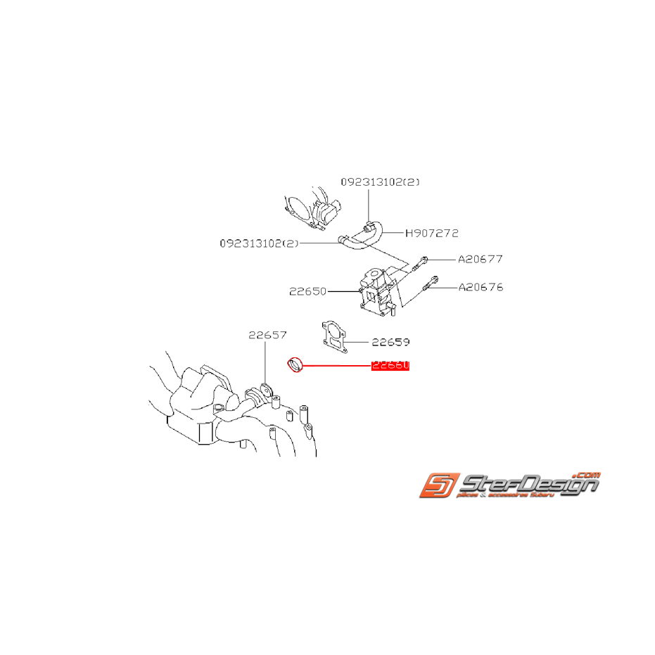 Joint d'étanchéité actuateur de ralentie GT 97-98