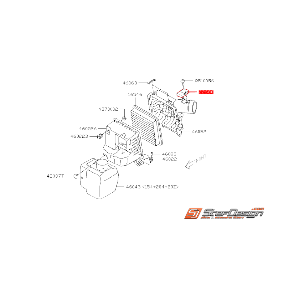 Debitmètre SUBARU 2L R 2007