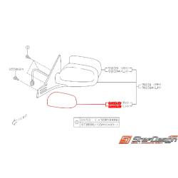 Couvercle de rétroviseur WRX/STI 03-07