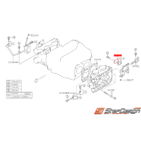 Couvercle retour d'huile cam variable WRX 03-11 STI 01-15