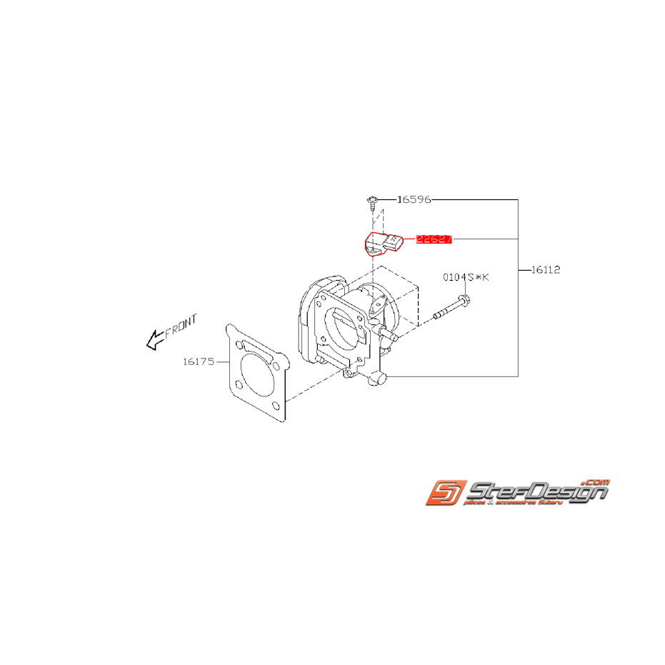 Capteur de pression map subaru WRX/STI 06-07