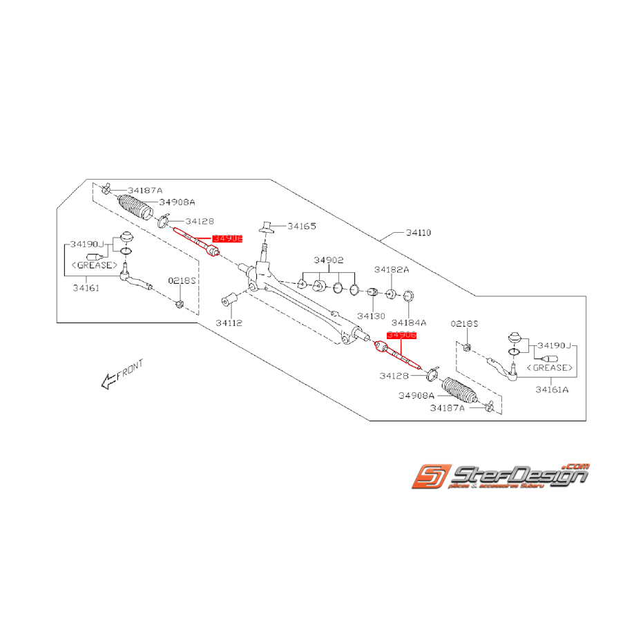Biellette de direction SUBARU BRZ -TOYOTA GT 86