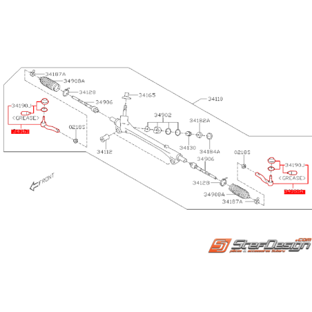 Rotule de direction SUBARU BRZ -TOYOTA GT 86