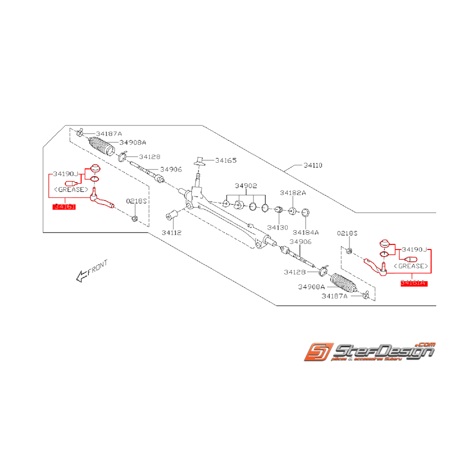 Rotule de direction SUBARU BRZ -TOYOTA GT 86 Rotule de direction SUBARU BRZ -TOYOTA GT 86