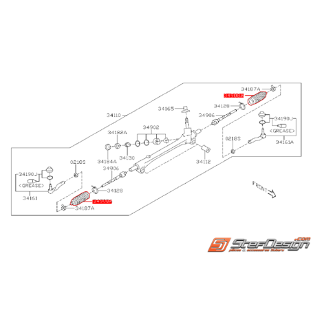 Soufflet de crémaillère de direction BRZ / TOYOTA GT 86