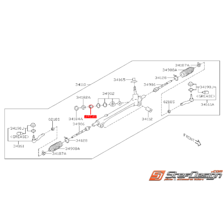 Ressort de crémaillère de direction SUBARU BRZ / TOYOTA GT 86