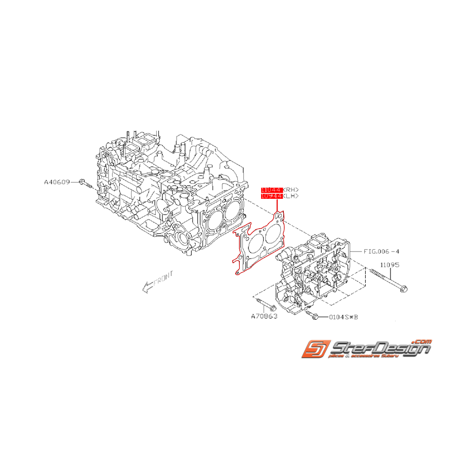 Joint de culasse origine 1mm SUBARU DIESEL 2010